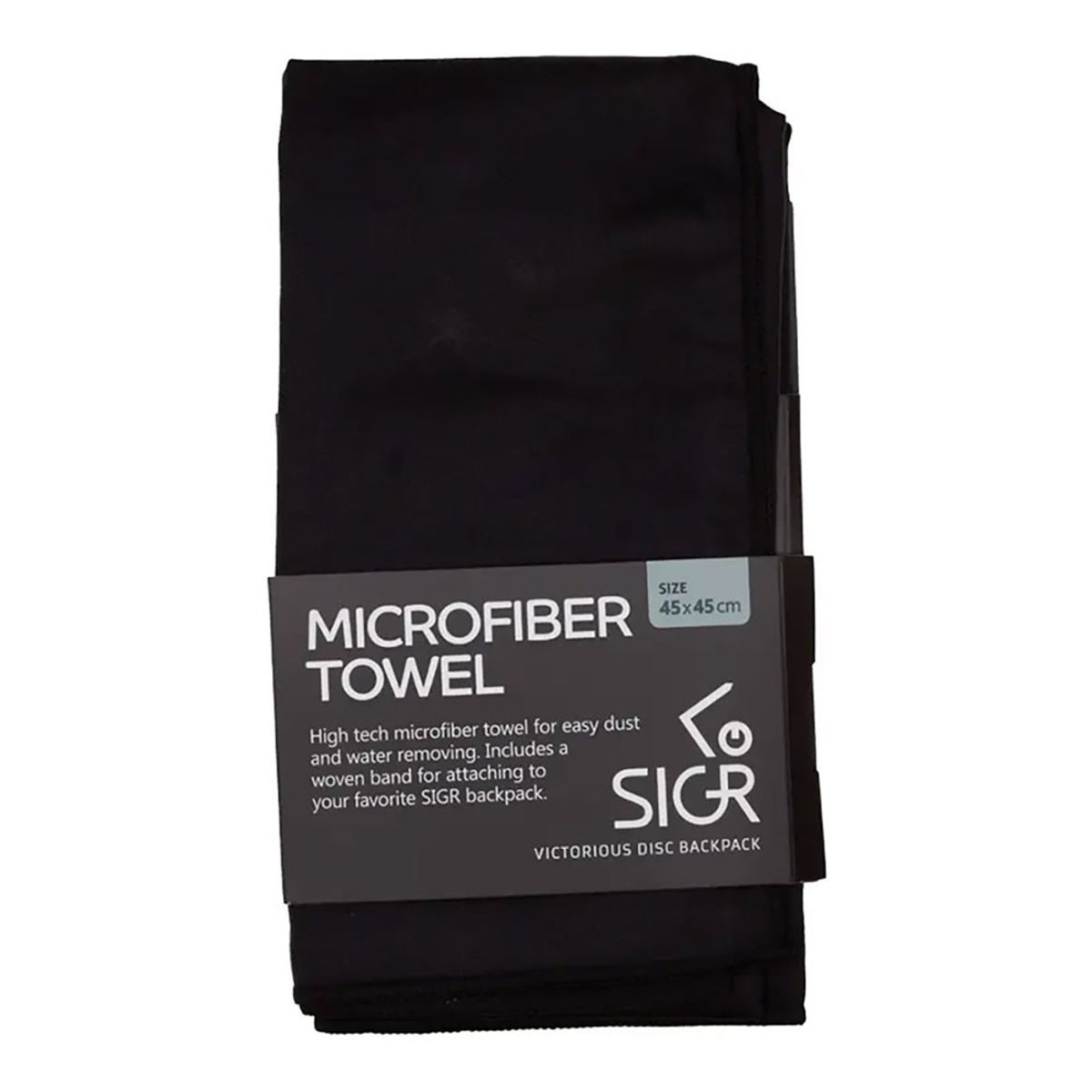 SIGR Microfiber Towel Black