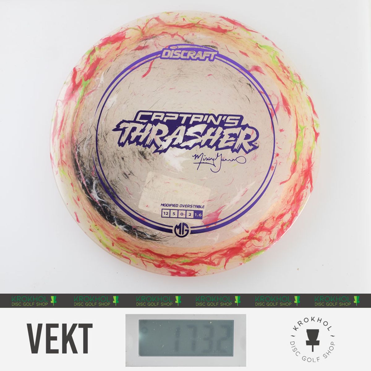 Z Jawbreaker Captain's Thrasher - Missy Gannon - Krokhol Disc Golf