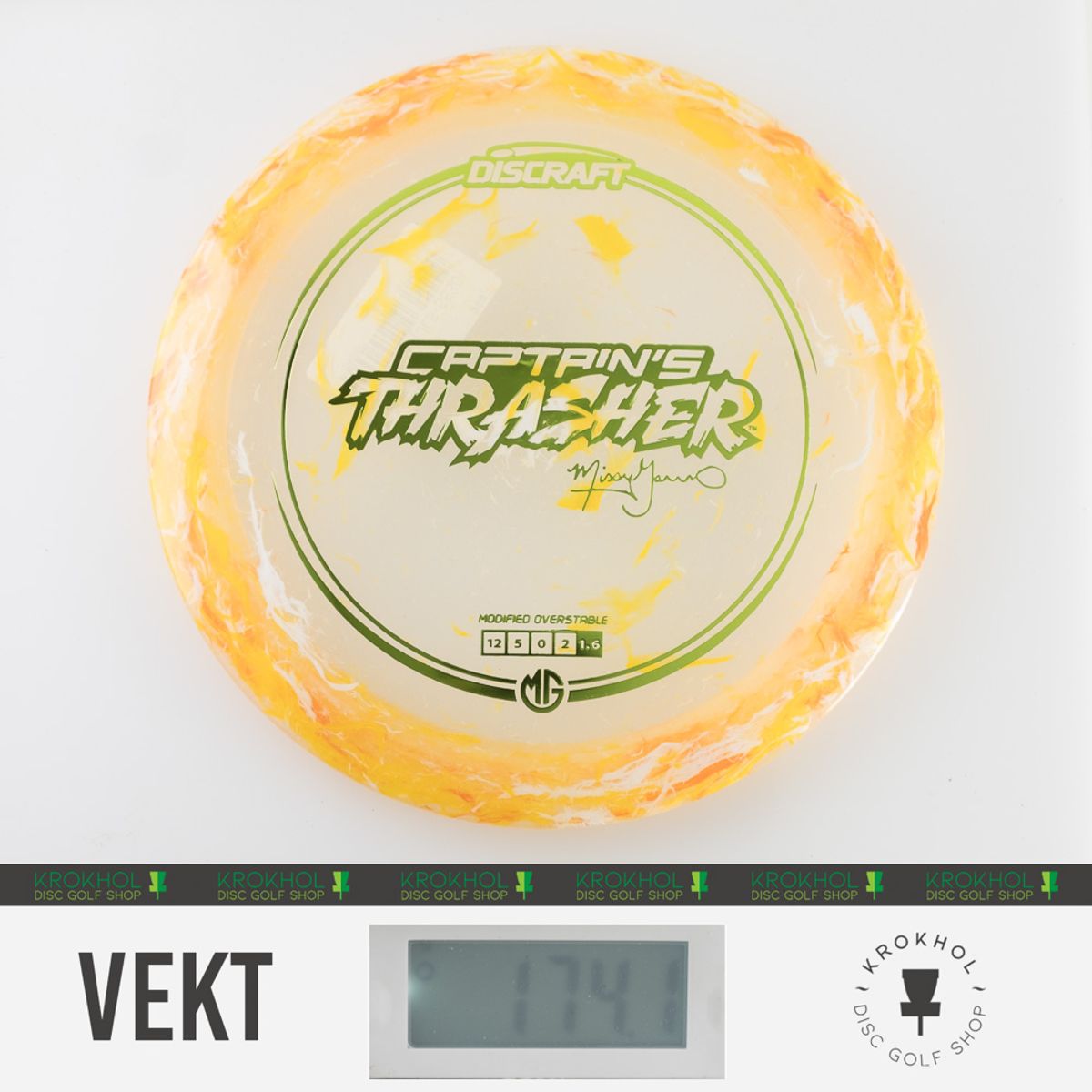 Z Jawbreaker Captain's Thrasher - Missy Gannon - Krokhol Disc Golf