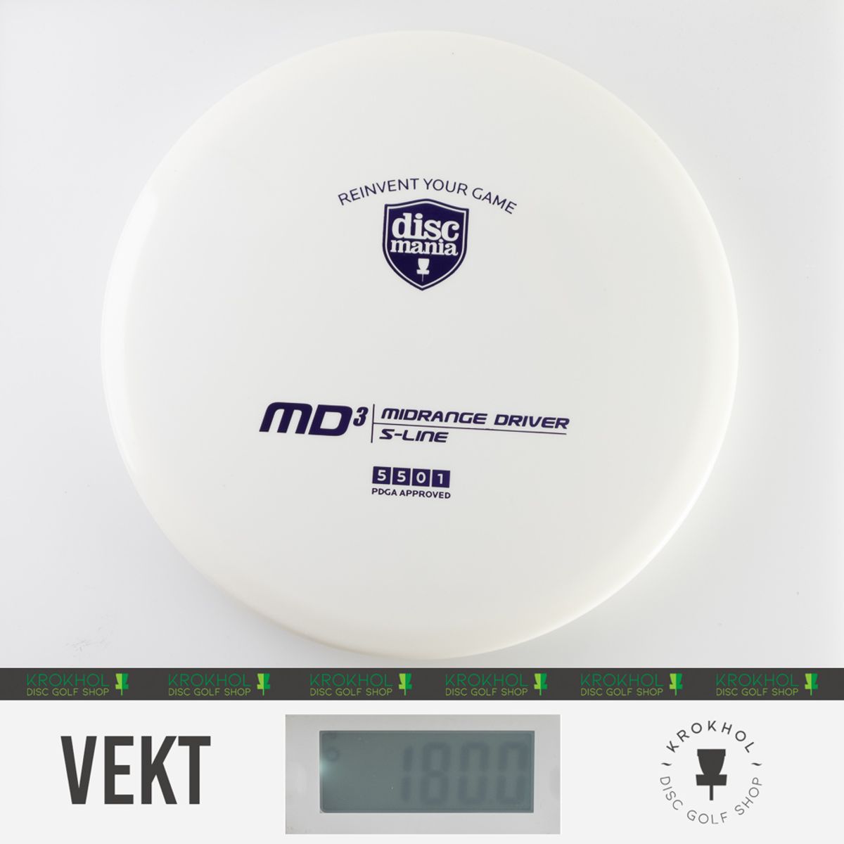 Discmania S-Line MD3 Midrange | Krokhol DGS - Krokhol Disc Golf Shop