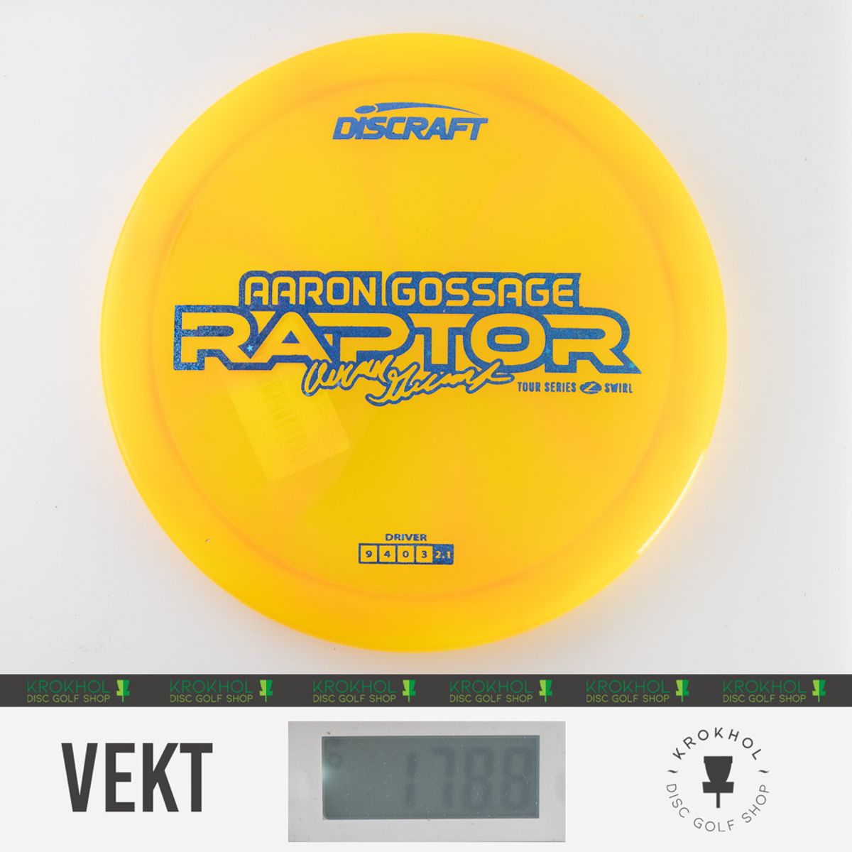 Z Swirl Raptor - 2025 Aaron Gossage Tour Series - Krokhol Disc