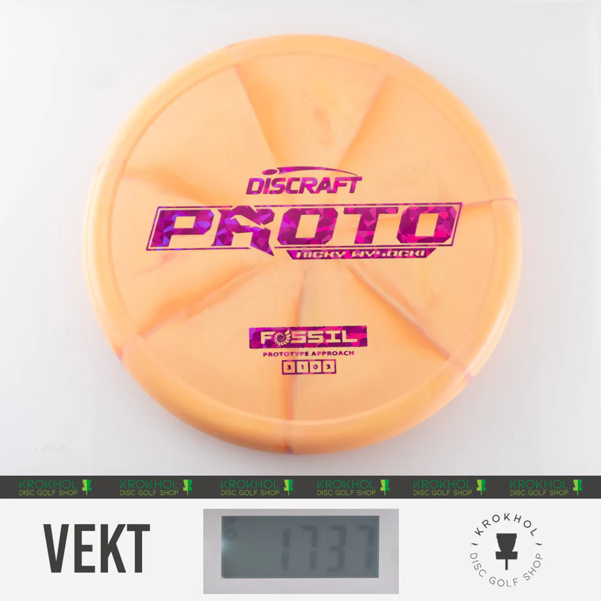 Prototype CT Swirl Fossil - Ricky Wysocki Proto - Krokhol Disc