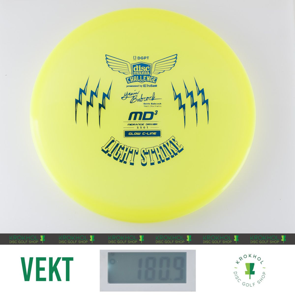 C-Line Glow MD3 - Discmania Challenge Fundraiser Light Strike