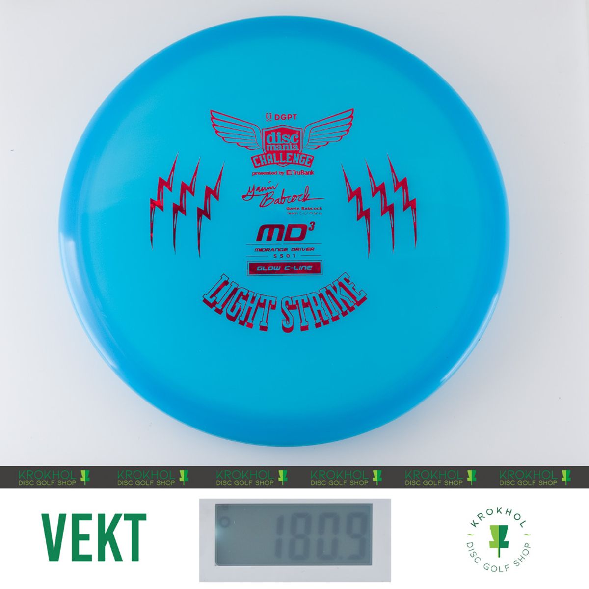 C-Line Glow MD3 - Discmania Challenge Fundraiser Light Strike