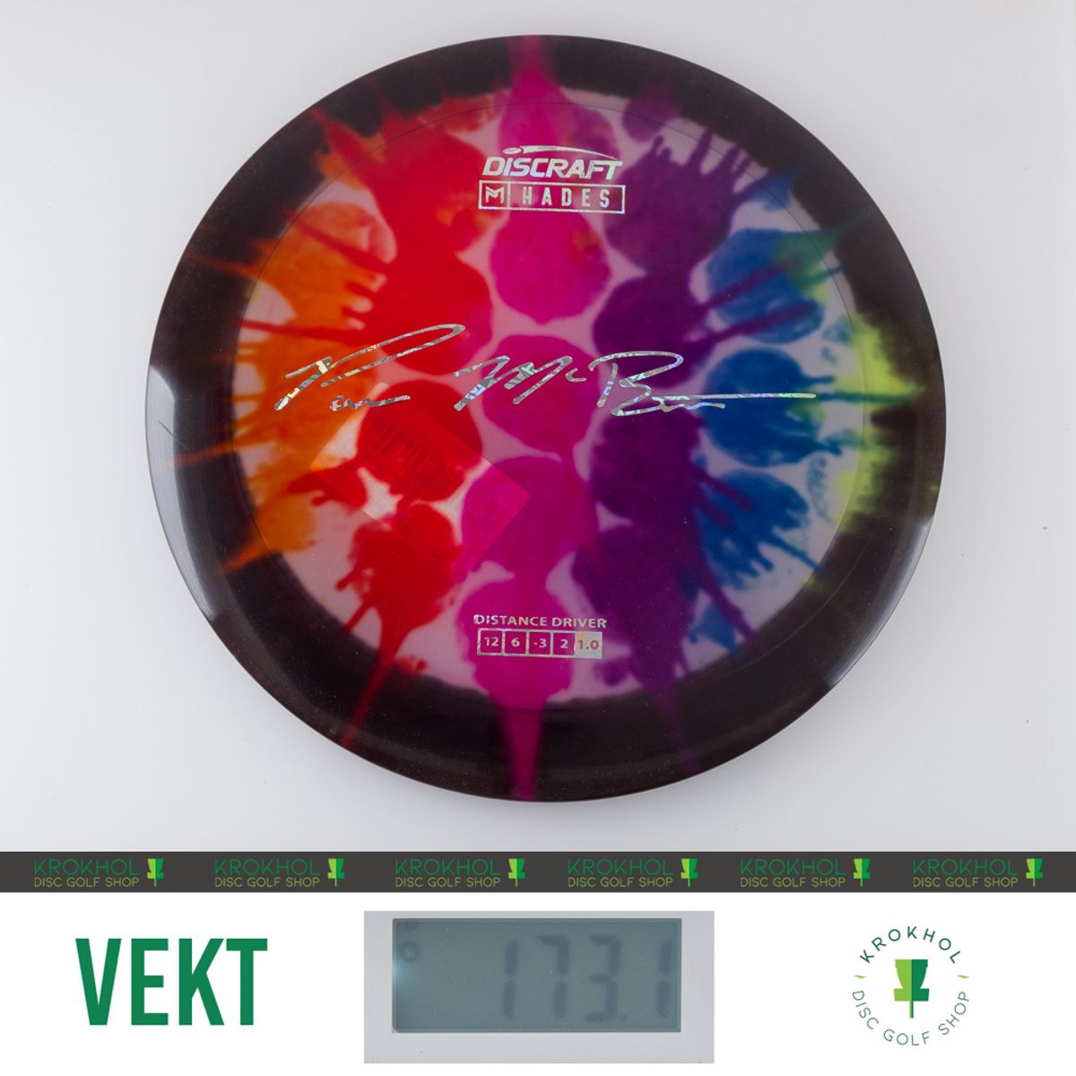 ミスターポールクルチイェーの絵です。(277/／300) Paul McBeth Z Line Fly Dye Hades - Distance Driver - Krokhol Disc