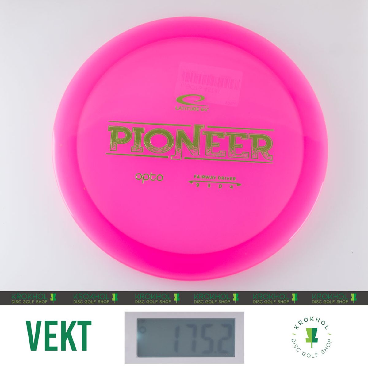 Latitude 64 Opto Pioneer - Overstabil Fairway - Krokhol Disc Golf Shop
